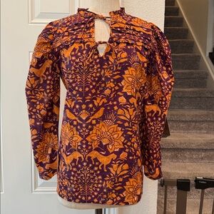 Bindu Safari print Laurie top